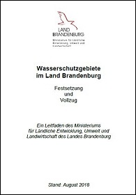 Bild vergrößern (Bild: Titelblatt Leitfaden Wasserschutzgebiete in Brandenburg)