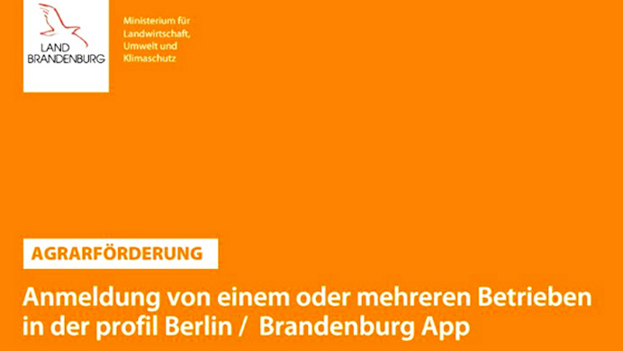 Anmeldung von einem oder mehrenen Betrieben in der profil Berlin/Brandenburg App