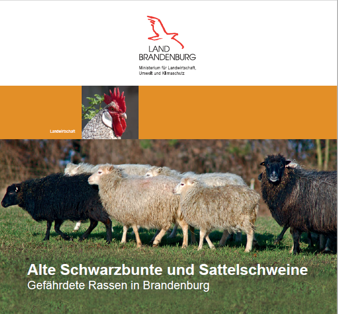 Titelblatt Broschüre Alte Nutztierrassen