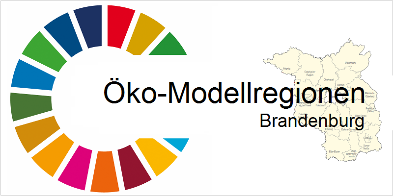 SDC-Kreis mit Schriftzug Öko-Modellregionen Brandenburg