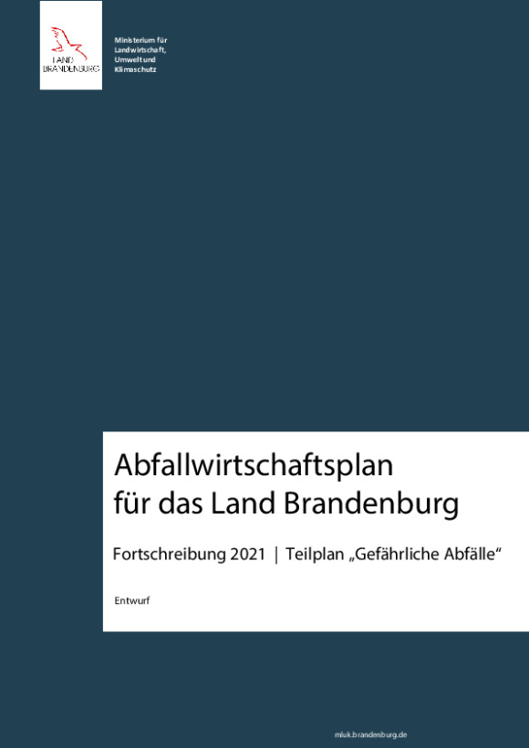 Bild vergrößern (Bild: Abfallwirtschaftsplan, Teilplan Gefährliche Abfälle)