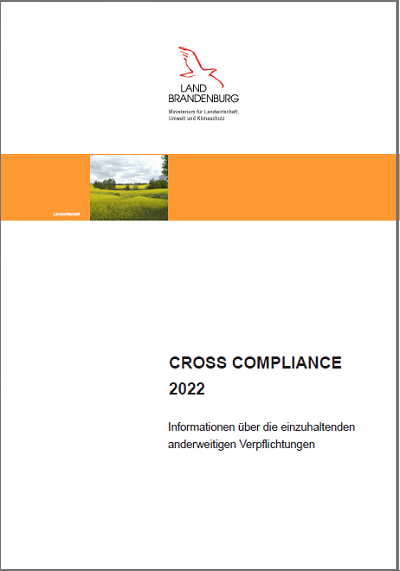 Titelblatt Cross Compliance 2022