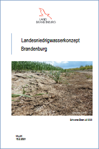 Titelblatt Landesniedrigwasserkonzept für das Land Brandenburg