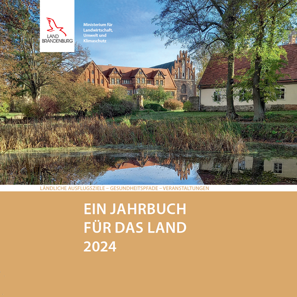 Bild vergrößern (Bild: Titelblatt Ein Jahrbuch für das Land 2024 - Teichlandschaft mit Blick auf die Abtei (Foto: Martin Evang))